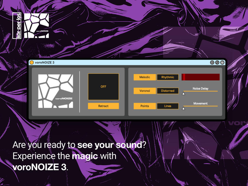 voroNOIZE 3 generative MIDI visual plugin