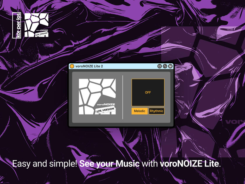 voroNOIZE Lite compact MIDI visual plugin